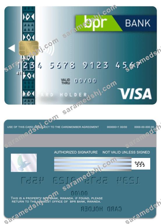 Rwanda BPR Bank visa classic credit card
